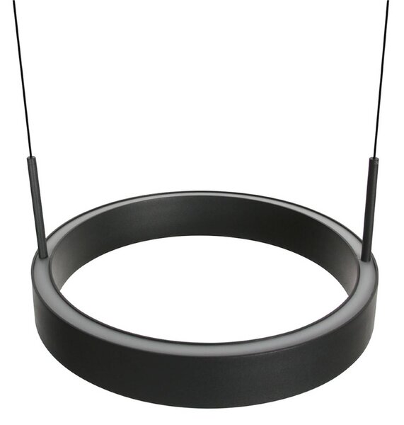 Steinhauer Lampa wisząca Mykty, możliwość ściemniania, czarny, salon / jadalnia, metal, nowoczesny