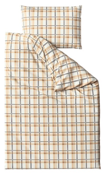 Pościel z mikropluszu PLAID kremowa Rozmiar pościeli: 2 szt 70 x 90 cm | 200 x 220 cm