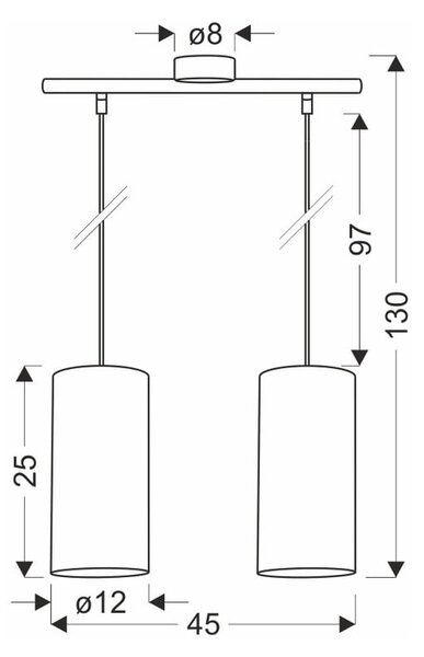 Naturalna lampa wisząca ø 12 cm Aragona – Candellux Lighting