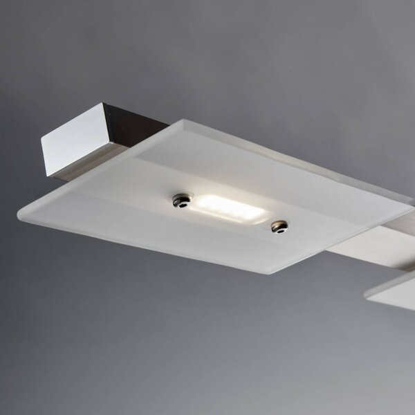B.K. Licht Lampa wisząca Dina, aluminiowy / szary / cynkowy, salon / jadalnia, metal, nowoczesny