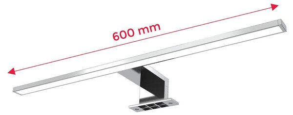 B.K. Licht Kinkiet Mira, chromowy / srebrny, łazienka, metal