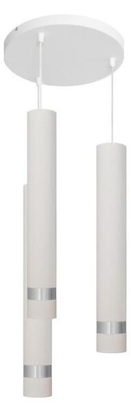 Helam LED Żyrandol na lince TUBA 3xGU10/6,5W/230V biały/matowy chrom HE1305