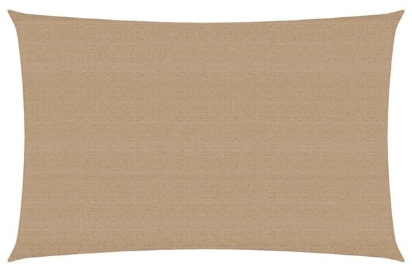 Żagiel przeciwsłoneczny, 160 g/m², kolor taupe, 3x5 m, hdpe