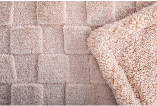 Brązowy koc z mikropluszu 150x200 cm Rava – Tiseco Home Studio