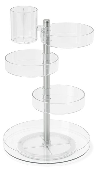 Plastikowy obrotowy organizer łazienkowy na kosmetyki Pirouette – Umbra