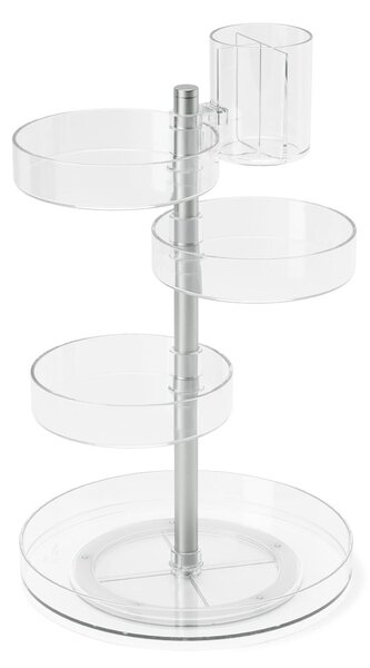 Plastikowy obrotowy organizer łazienkowy na kosmetyki Pirouette – Umbra