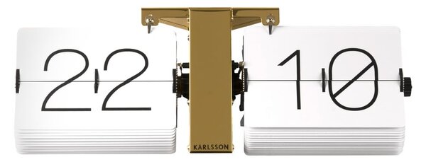 Biały zegar Karlsson No Case