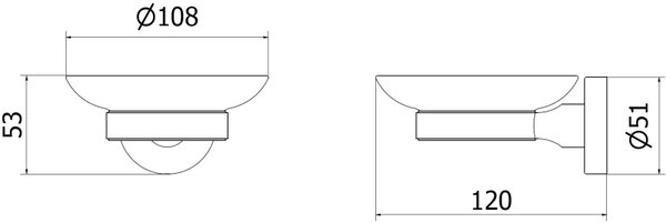 Mexen Remo mydelniczka, złota - 7050739-50