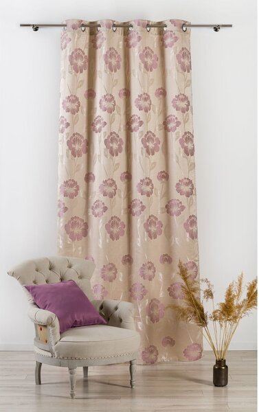 Beżowa zasłona 140x245 cm Izolde – Mendola Fabrics