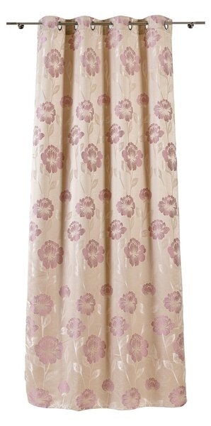 Beżowa zasłona 140x245 cm Izolde – Mendola Fabrics