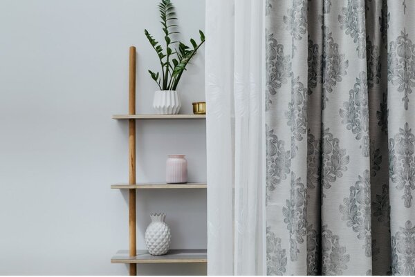 Beżowa firanka 140x260 cm Cybele – Mendola Fabrics