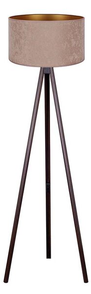 Brilagi Brilagi - Lampa podłogowa VELVET 1xE27/60W/230V wenge/beżowa BG0419