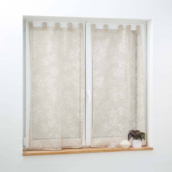 Jasnobrązowe firanki z woalu zestaw 2 szt. 60x120 cm Karla – douceur d'intérieur