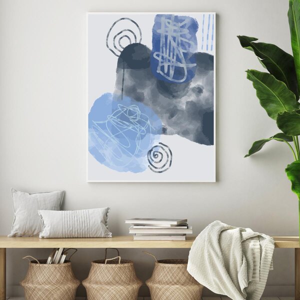 Plakat - Malowana abstrakcja (A4)