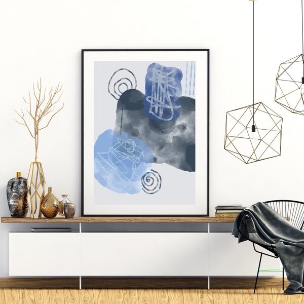Plakat - Malowana abstrakcja (A4)