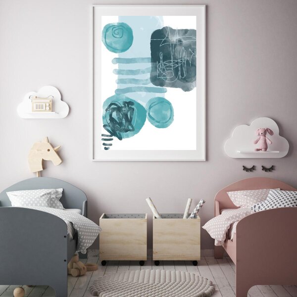 Plakat - Malowana abstrakcja (A4)