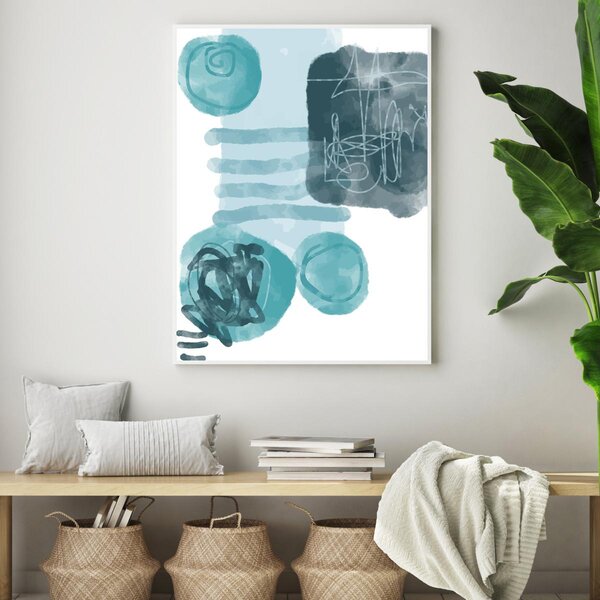 Plakat - Malowana abstrakcja (A4)