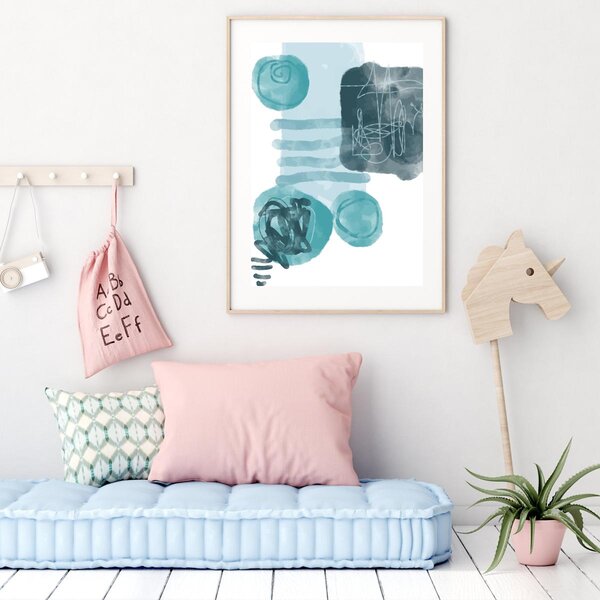 Plakat - Malowana abstrakcja (A4)
