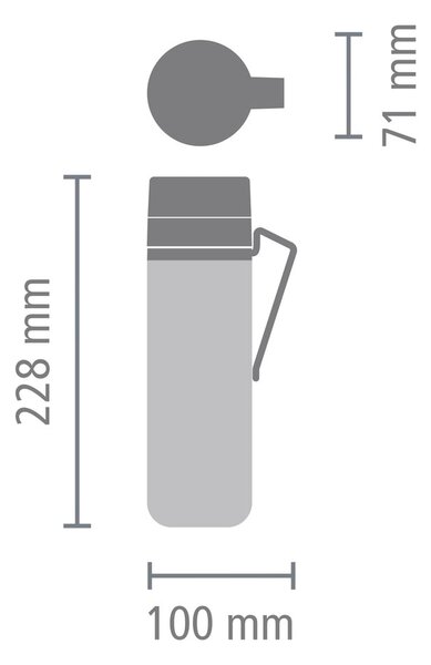 Jasnoszary kubek termiczny 500 ml Make & Take – Brabantia