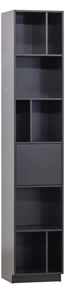 Czarny regał modułowy z litego drewna sosnowego 40x210 cm Finca – WOOOD