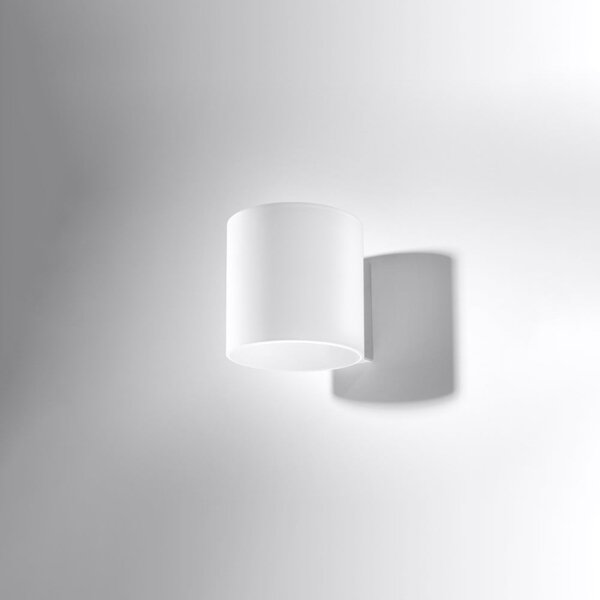 Biały kinkiet ø 10 cm Gino – Sollux