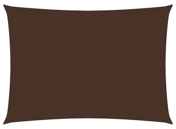 Prostokątny żagiel ogrodowy z tkaniny Oxford, 2x4 m, brązowy