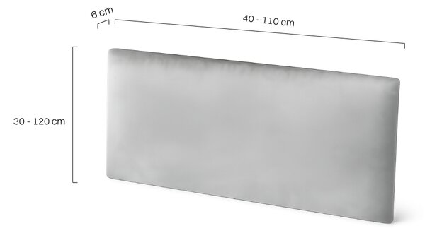 Panel ścienny tapicerowany GREY