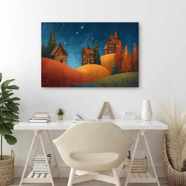 Obraz magiczna świąteczna wioska