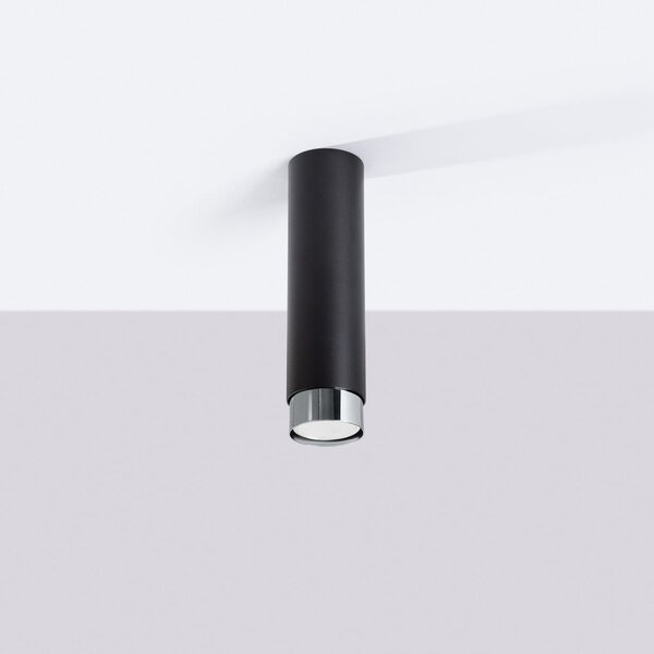 Lampa sufitowa w czarno-srebrnym kolorze Crown – Sollux