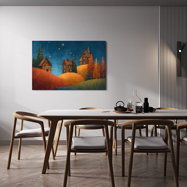 Obraz magiczna świąteczna wioska
