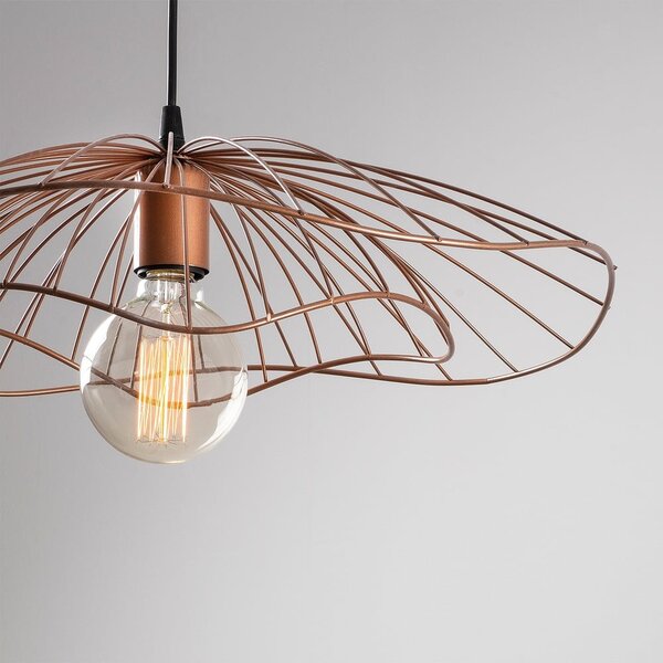 Lampa wisząca w kolorze miedzi ø 50 cm Farac – Opviq lights