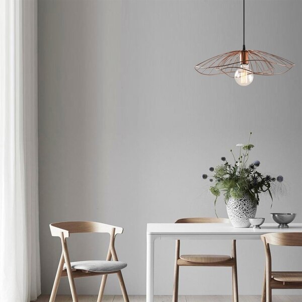Lampa wisząca w kolorze miedzi ø 50 cm Farac – Opviq lights