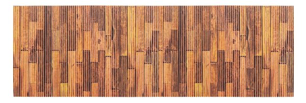 Brązowy plastikowy dywanik łazienkowy 65x200 cm Lambris – Wenko