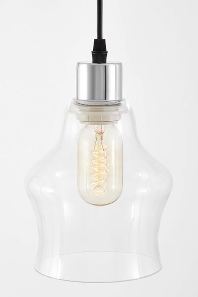 NOWOCZESNA LAMPA WISZĄCA CHROMOWANA MORO 1B