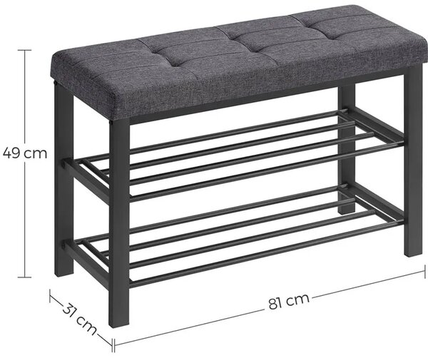 Industrialna szafka na buty z tapicerowanym siedziskeim R4-B30