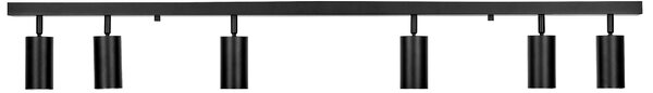 SPOT NOWOCZESNA LAMPA SUFITOWA CZARNA NEO W6