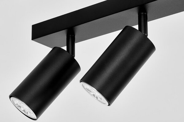 SPOT NOWOCZESNA LAMPA SUFITOWA CZARNA NEO W6