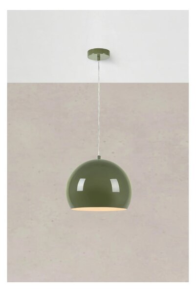 Zielona lampa wisząca z metalowym kloszem ø 28 cm Pop – Markslöjd