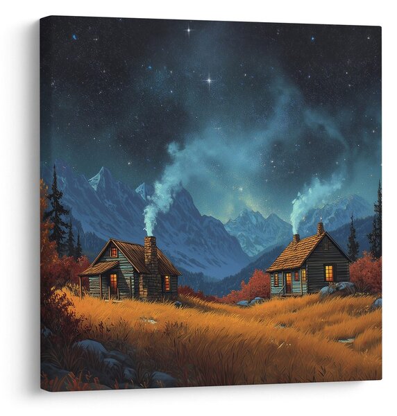 Obraz świąteczne nocne niebo