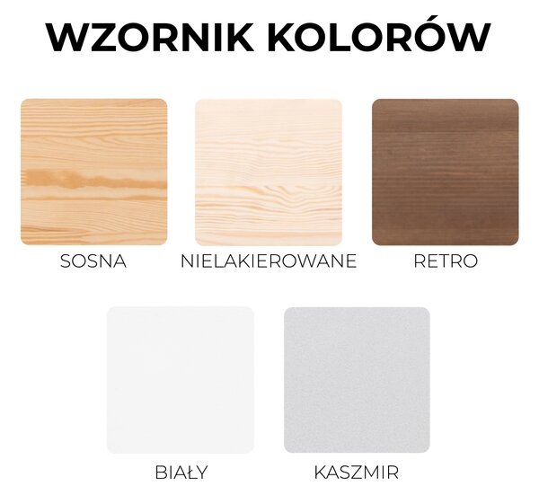Łóżko dziecięce z daszkiem LUMI Peak II - Różne kolory i rozmiary