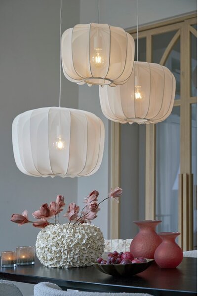 Kremowa lampa sufitowa ø 50 cm Plumeria – Light & Living