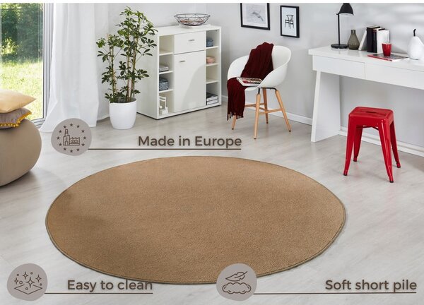 Brązowy okrągły dywan ø 133 cm Fancy – Hanse Home