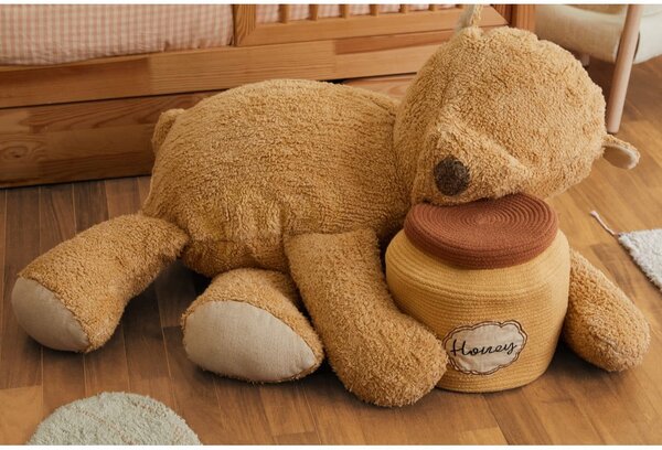 Brązowy dziecięcy worek do siedzenia Sleepy Bear – Lorena Canals