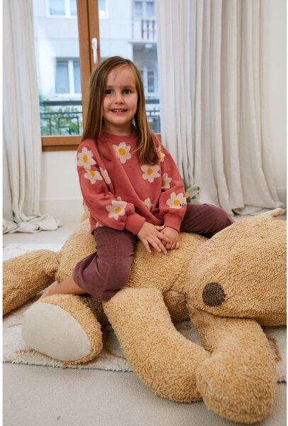 Brązowy dziecięcy worek do siedzenia Sleepy Bear – Lorena Canals