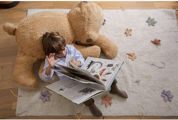 Brązowy dziecięcy worek do siedzenia Sleepy Bear – Lorena Canals