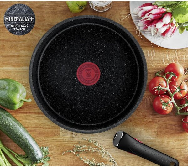 Zestaw garnków aluminiowych 8 szt. INGENIO Black stone L3998802 – Tefal