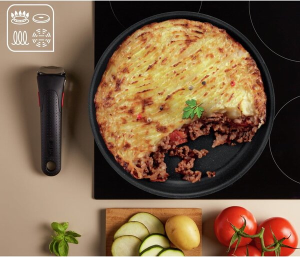 Zestaw garnków aluminiowych 8 szt. INGENIO Black stone L3998802 – Tefal