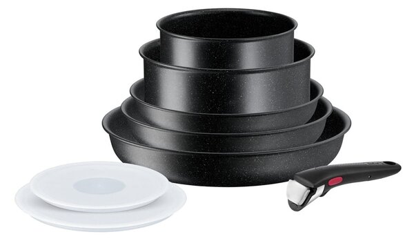 Zestaw garnków aluminiowych 8 szt. INGENIO Black stone L3998802 – Tefal