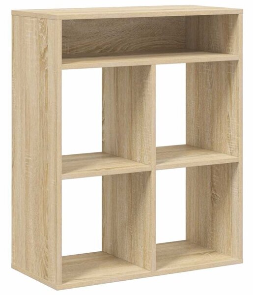 Regał na książki dąb sonoma 80x35x76 cm materiał drewnopochodny