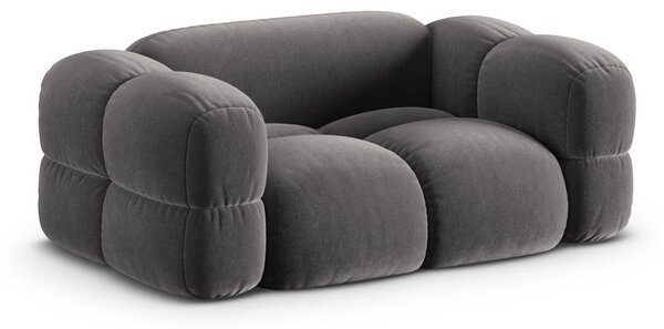Szara aksamitna sofa 180 cm Loretto – Cosmopolitan Design